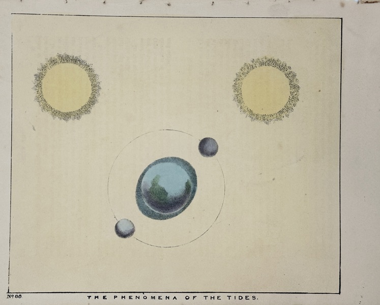 Charles Blunt (1803–1878) – The Phenomena of the Tides – Chromolithograph (c.1840s)