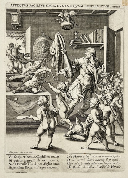 Pieter de Jode I (1570–c.1634) & Otto van Veen (1556–1629) – Allegory of Good and Bad Passions – Engraving (1590–1632)
