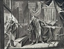 Adriaen Pietersz van de Venne (1589–1662) – Death and the Old Scholar – Etching from Alle de Wercken by Jacob Cats (17th Century)