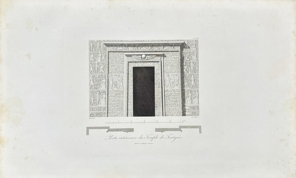 Dominique Vivant Denon - Ancient Egypt - View of the Dendera Temple