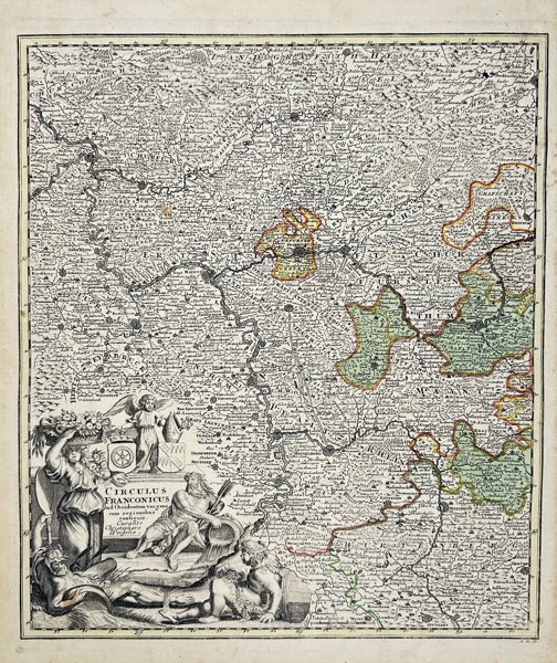 Christoph Weigel (1654–1725) – Map of Franconia / Circulus Franconicus – Holy Roman Empire (c.1720)