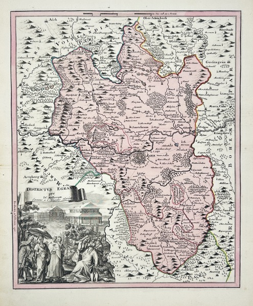 Christoph Weigel (1654–1725) – Map of the Ergau District / Districtus Erganus per I. C. Mullerum – Holy Roman Empire (c.1720)