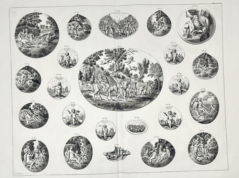 A. Vander Laen – Allegorical Scenes of Natural History and Human Knowledge – Engraving (18th Century)