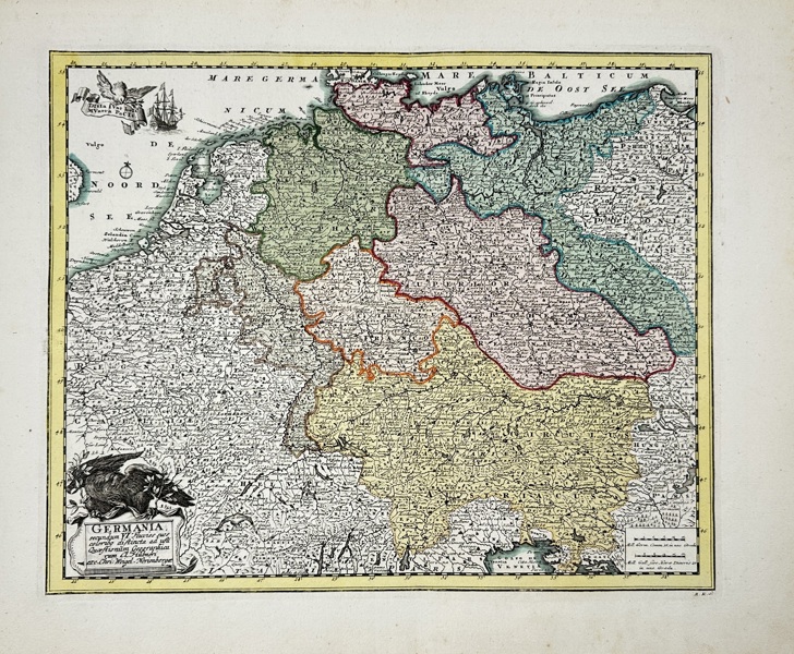 Christoph Weigel (1654–1725) – Map of the Holy Roman Empire / Germania Magna in suas quasque Nationes et Status – (c.1720)