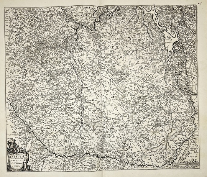 Frederik de Wit (1630–1706) – Map of the Duchy of Brabant / Brabantiae Pars Interior – (c.1680)
