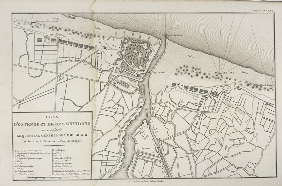  Ambroise Tardieu – Plan d’Ostende et de ses Environs – Engraving (c.1810s)