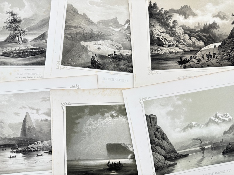 Christian Tonsberg - Set of 6 Prints - Hurrungane, Fiskeboltinden, Lofoten, Balestrand - Norway