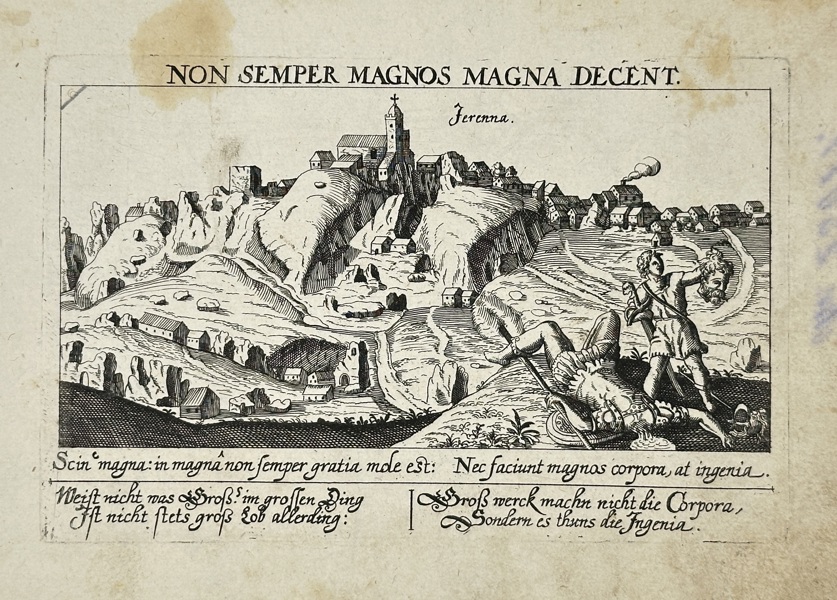 Daniel Meisner (1585–1625) – View of Verona – Emblematic Engraving – c.1625