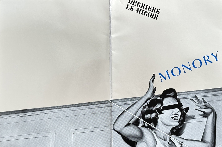 Jacques Monory (1924–2018) – Opéra Glaces – Original Lithograph from Derrière Le Miroir No. 217 – Hand-Signed (1976)