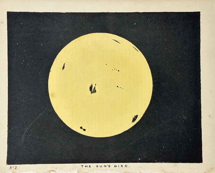 Charles Blunt (1803–1878) – The Sun’s Disc  – Hand-Coloured Aquatint Engraving (19th century)