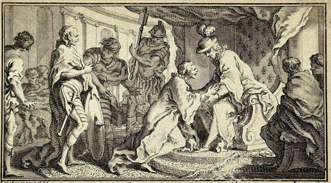 François Boucher (1703–1770) – The Judgment of Solomon / Le Jugement de Salomon – Copperplate Engraving (Mid-18th Century)