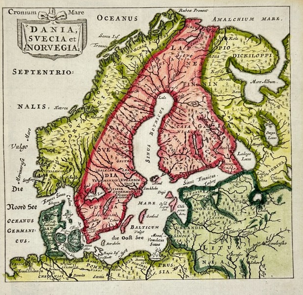 Matthäus Seutter (1678–1757) – Map of Denmark, Sweden, and Norway - Engraving (c.1730)