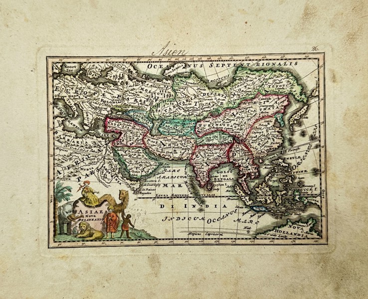 Schneider & Weigel – Map of Asia – Hand-Coloured Copperplate Engraving (1835)