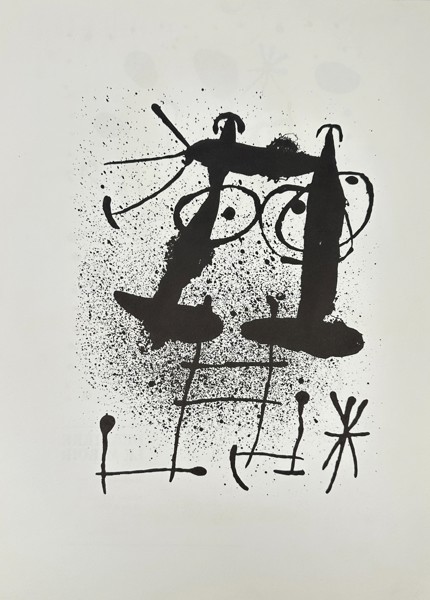 Joan Miró (1893–1983) – Untitled – Original Lithograph from Derrière le Miroir (c. 1960s–70s)
