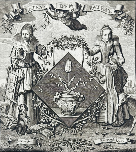 Jacob Cats (1577–1660), Adriaen Pietersz. van de Venne (1589–1662), Jan Swelinck – The Maiden’s Emblem / Maeghede-Wapen – Engraving (17th Century)