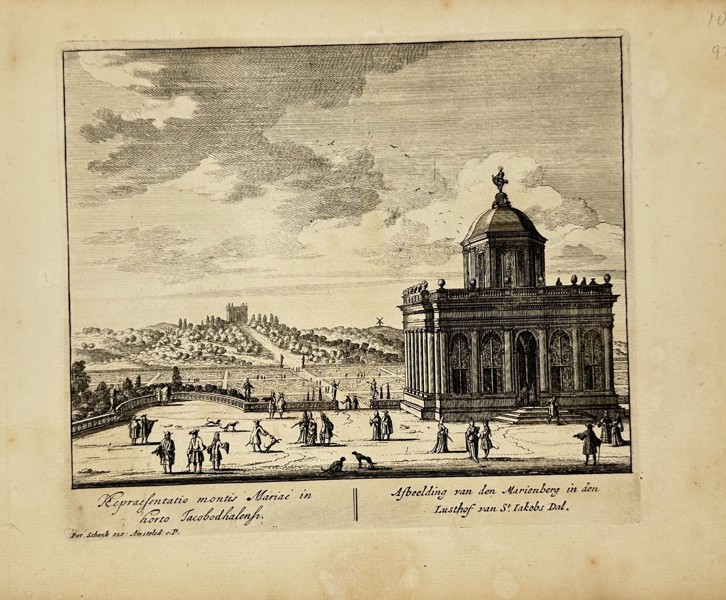 Petrus Schenk the Younger – Mount Mary Pavilion in the Garden of St. Jacob’s Dal