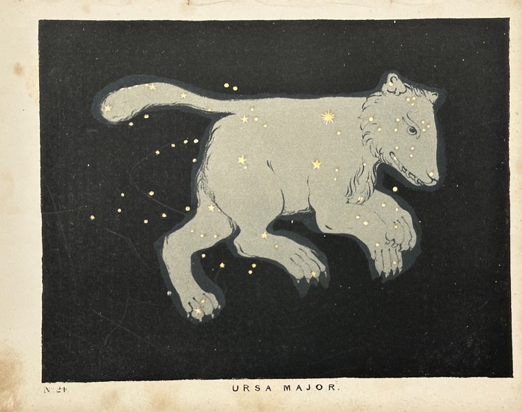 Charles Blunt (1803–1878)  – Ursa Major – The Beauty of the Heavens – Hand-Coloured aquatint (1849)