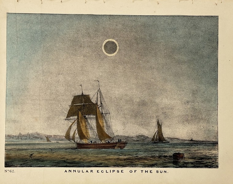 Charles Blunt (1803–1878) – Annular Eclipse of the Sun - Engraving
