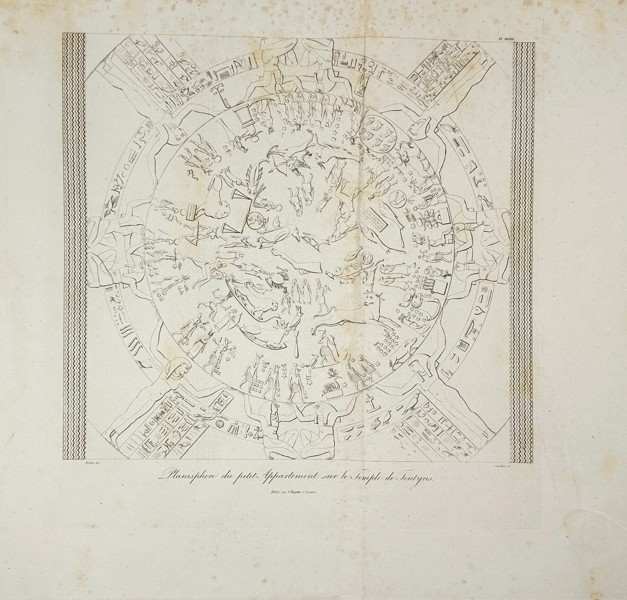 Dominique Vivant Denon (1747–1825) – Dendera Zodiac from the Temple of Hathor – Engraving