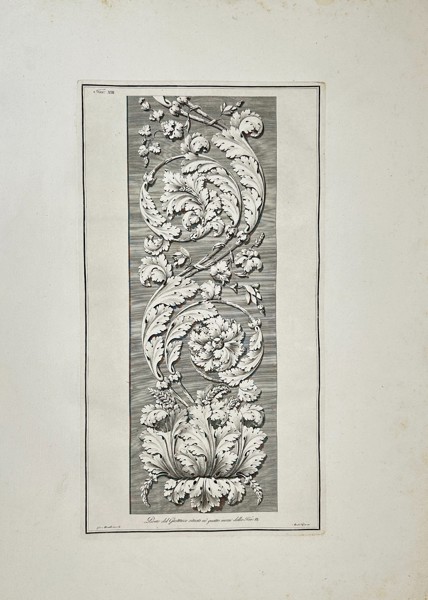 Giocondo Albertolli (1742–1839) – Grotesque Ornament Design from the Quarto Muro – Engraving – Milan, 1782