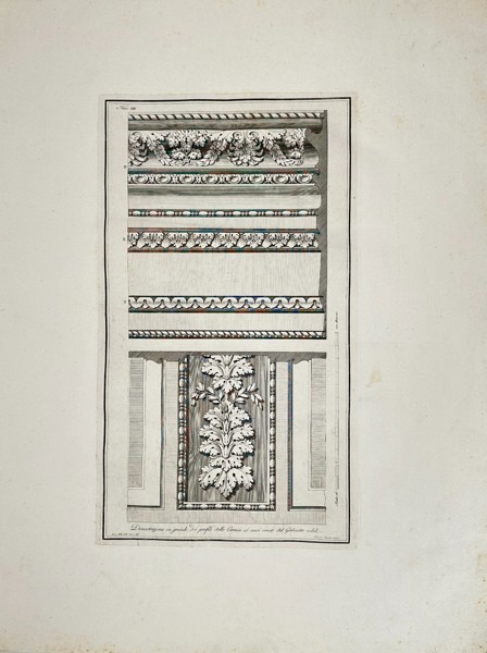 Giocondo Albertolli (1742–1839) – Classical Friezes and Molding Profiles - Copper Engraving - (1778–82)