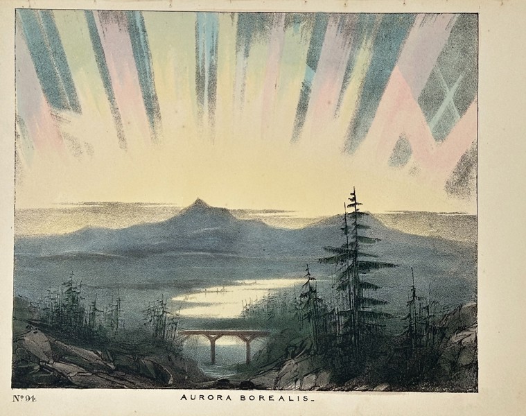 Charles Blunt (1803–1878) – Aurora Borealis – Chromolithograph - (c.1840)