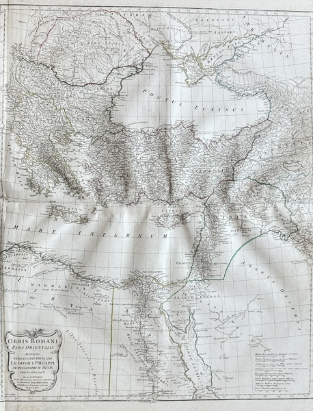 Jean-Baptiste Bourguignon d’Anville (1697–1782) – Map of the Eastern Roman Empire – Hand-Coloured Engraved Map (c.1760)