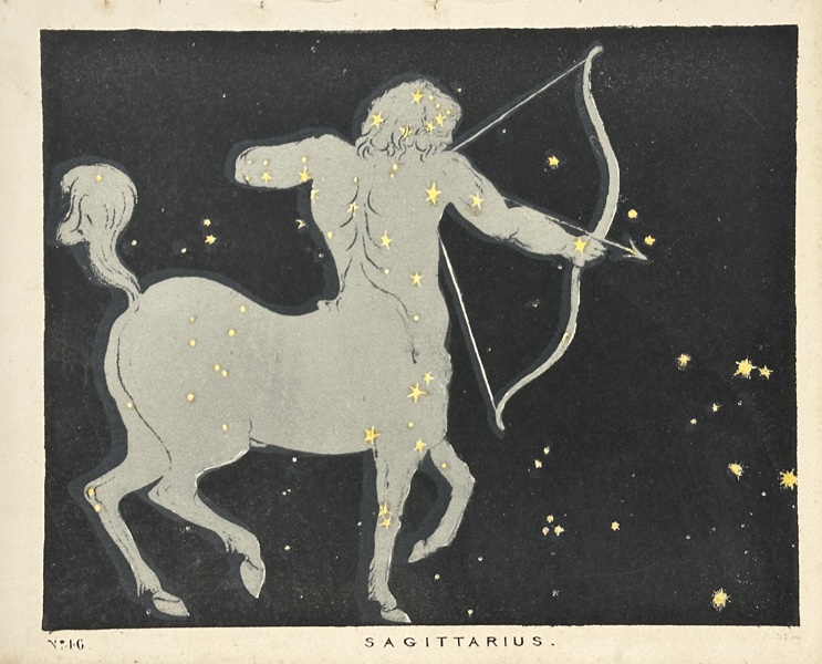 Charles Blunt (1803–1878) – Sagittarius – Hand-Coloured Lithograph (c.1820s)