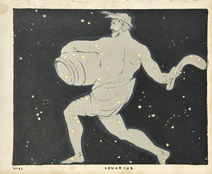 Charles Blunt (1803–1878) – Aquarius – Hand-Coloured Lithograph (c.1820s)