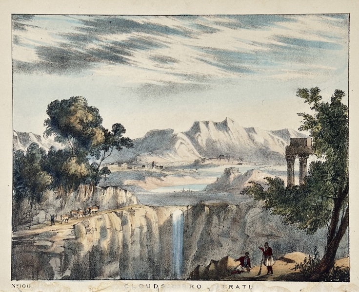Charles Blunt (1803–1878) – Cirro-Stratus Clouds – Hand-Coloured Lithograph (1845)