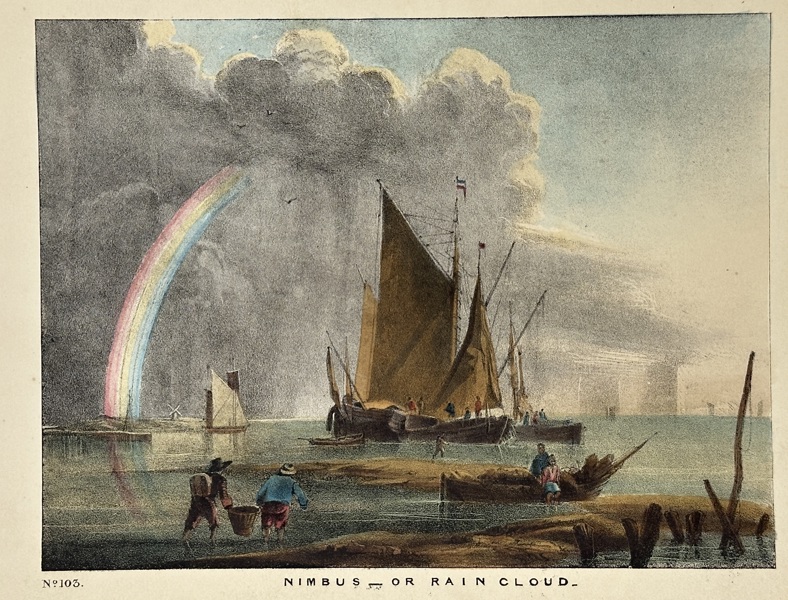 Charles Blunt (1803–1878)  – Nimbus, or Rain Cloud – Hand-Coloured Lithograph (1845)