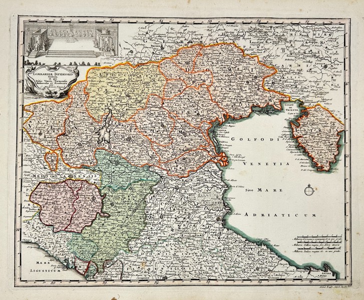 Christoph Weigel (1654–1725) – Map of the Republic of Venice and Lower Lombardy
