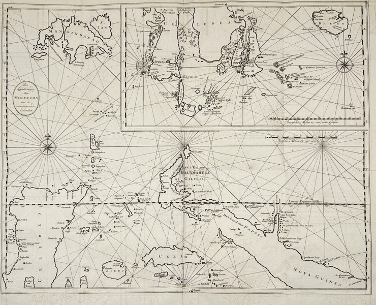 François Valentijn – Map of Part of the Spice Islands – Large Copperplate Engraving – 1726