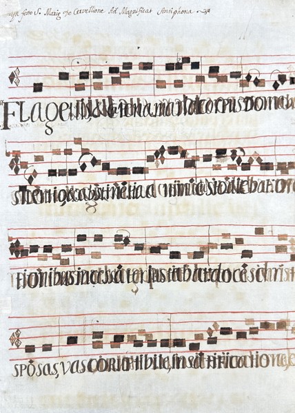 Unknown - Script, Italy - Latin antiphonary on paper with initials in black - 17th Century