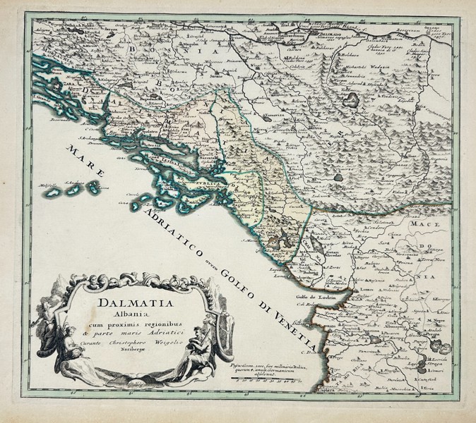 Christoph Weigel – Dalmatia et Albania cum Proximis Regionibus - Engraving