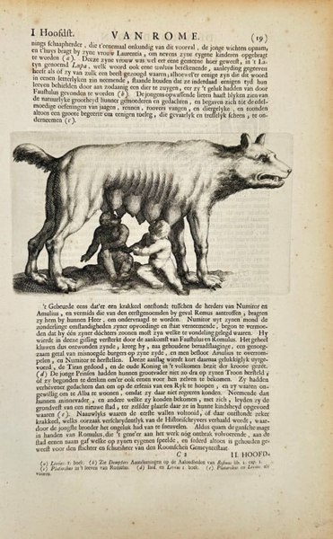 Jan Goeree  – Romulus and Remus with the She-Wolf – Engraving