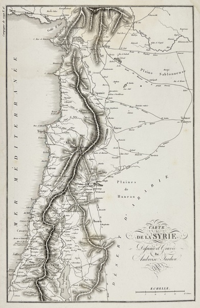 Ambroise Tardieu (1788–1841) – Map of Syria – Copperplate Engraving – c. 1825
