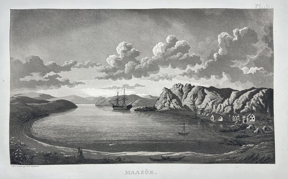 Anders Fredrik Skjöldebrand (1757–1834) – View of Maasø – Aquatint – 1801