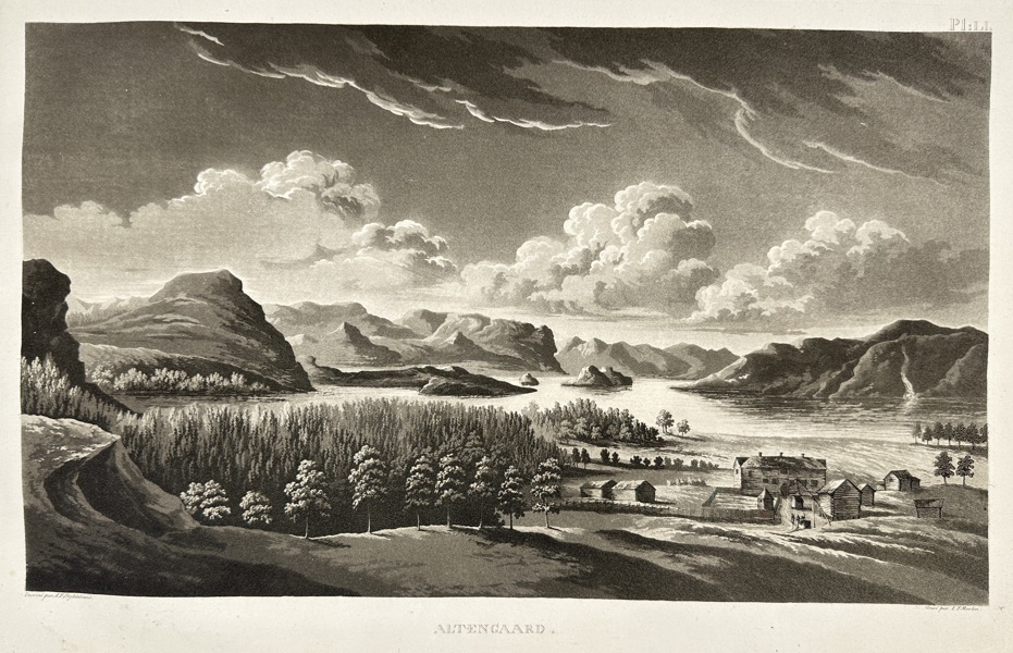 Anders Fredrik Skjöldebrand (1757–1834) – Alten Gaard – Aquatint – 1801

