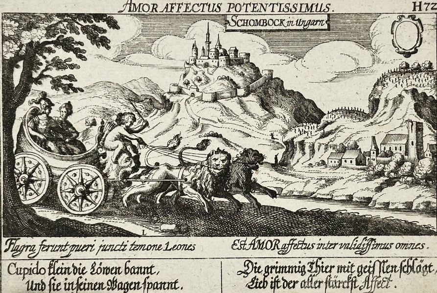 Daniel Meisner (1585–1625) – Schombock in Hungary: Amor Affectus Potentissimus – Copperplate Engraving – c. 1625