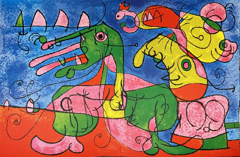 Joan Miró (1893–1983), after – Ubu Roi Illustration – Color Lithograph (1972)
