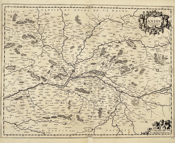 Jean-Baptiste Nolin (1657-1708) - Map of Nivernais - Carte du Gouvernement du Nivernois - France (1695)