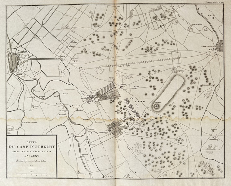 Ambroise Tardieu (1788–1841) – Map of the Camp of Utrecht – Engraving (1805)