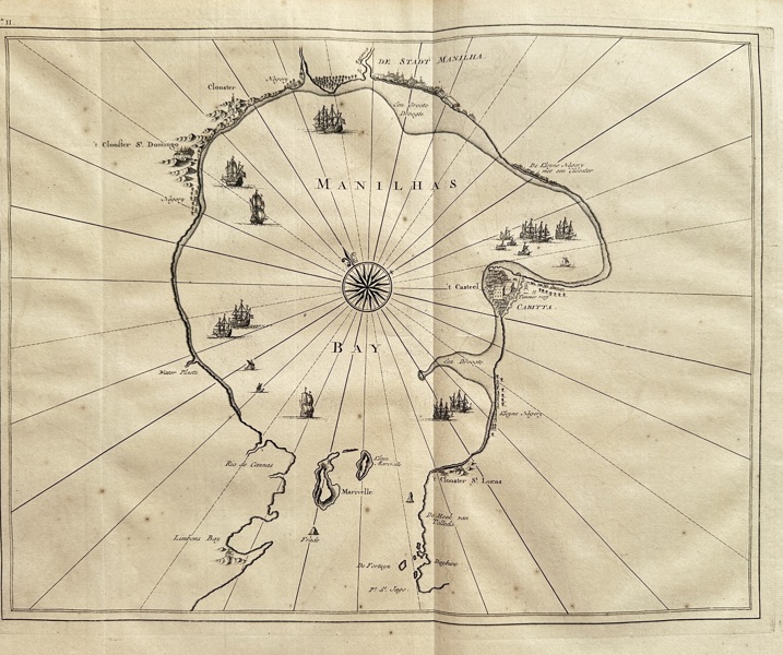 François Valentijn (1666–1727) – Map of Manila Bay (Baye de Manile) – Engraved Map (1726)