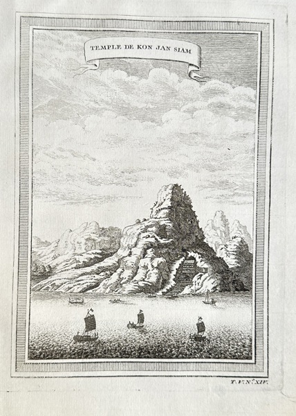Antoine François Prévost (1697–1763) & Unidentified Engraver – Temple of Kon, Jan Siam – Engraving (1746)