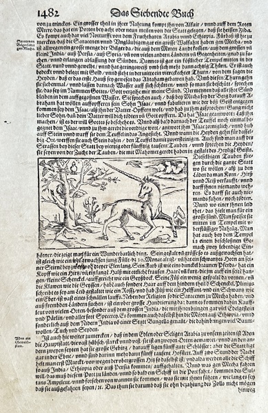 Sebastian Münster (1488–1552) – The Unicorn – Woodcut (c. 1544-1628)