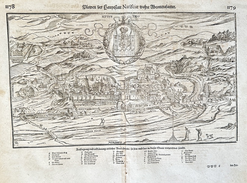 Sebastian Münster (1488–1552) – True Depiction of the Capital City Nuremberg – Woodcut (c. 1544-1628)