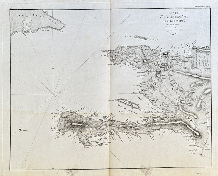 Ambroise Tardieu (1788–1841) – Map of the French Part of Saint-Domingue and its Environs – Engraving (c. 1800-1815)