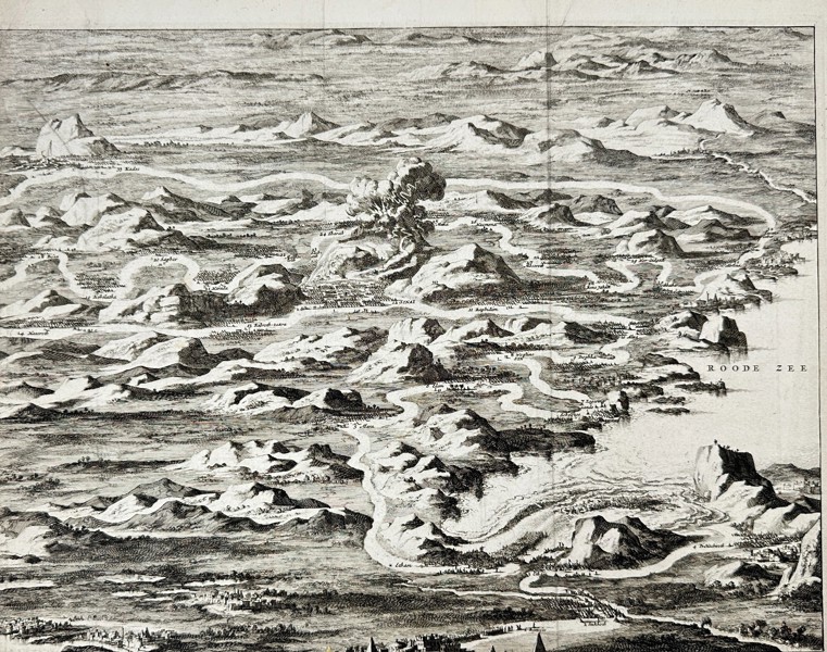 Pieter van der Aa – Journey of the Children of Israel from Egypt to the Land