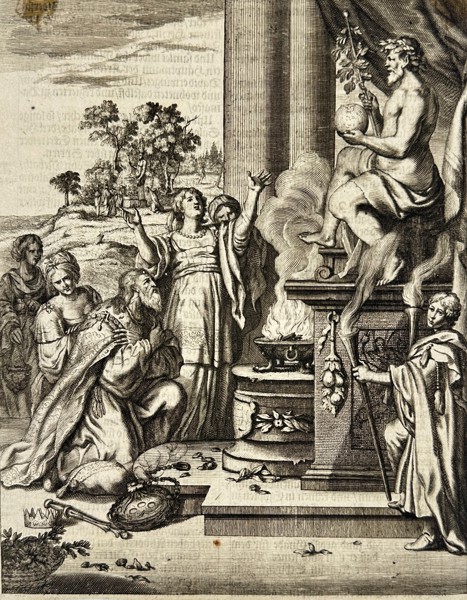 Matthias Scheits – Solomon Worships Ashtoreth – Engraving from the Halma Bible